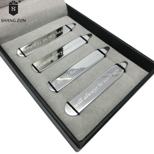 Cuidado de 8 pcs en caja de regalo plateado notas de amor <span class=keywords><strong>estancias</strong></span> de collar de acero inoxidable - Product Image 2