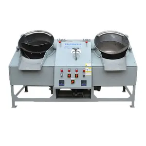 Double pan dryer pearl tea roasting machine tea processing machinery