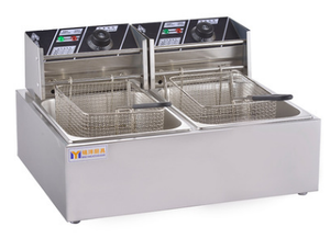 <span class=keywords><strong>Kfc</strong></span>-freidora eléctrica de patatas fritas de 6l, tanque único de gas propano, máquina para freír patatas fritas profundas, 12 litros - Product Image 2
