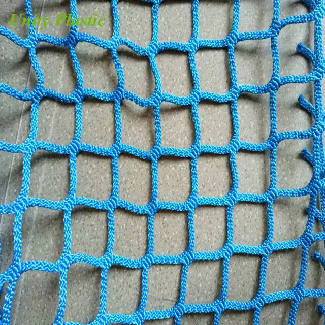 Rede de escalada de malha de plástico de nylon, rede quadrada de escalada de 1/2 polegadas