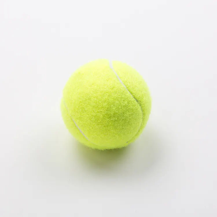 Günstige oem werbe custom gummi gelb farbe spiel training tennis ball