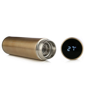 Sản Phẩm Mới 2019 Nước Bằng Thép Không Gỉ Chai Đôi Tường Bé Phích Chai Với Hiển Thị Nhiệt Độ Chỉ Số - Product Image 4