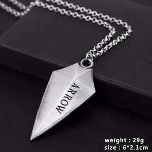 Bijoux de mode flèche verte Logo olive reine héros TV pendentif <span class=keywords><strong>Collier</strong></span> Suspension flèche ras du cou <span class=keywords><strong>Collier</strong></span> <span class=keywords><strong>Collier</strong></span> - Product Image 6