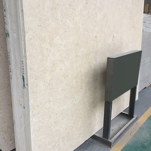 Thiết kế hiện đại phiến đá cẩm thạch đá màu be 1.8 cm độ dày mài dũa mặt tiền đá vôi ốp tường sàn cho biệt thự lớn <span class=keywords><strong>slab</strong></span> - Product Image 3