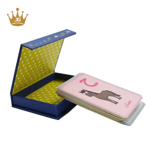 Alfabeto di lusso <span class=keywords><strong>bambini</strong></span> colorato stampato 300g carta Custom Flash card Cards scatola del gioco - Product Image 1
