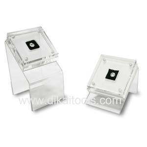 Nhà Máy Giá Đen Và Trắng Rõ Ràng Acrylic Kim Cương Đá Quý Hiển Thị Hộp Của GemTrue - Product Image 3