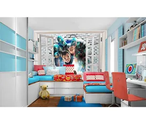 3D-обои с изображением кирпича для детской комнаты Astro Boy
