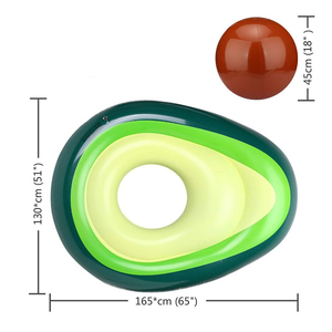 Wholesale Giant Inflatable PVC <strong>Avocado</strong> <strong>Pool</strong> <strong>Float</strong> with Ball - Product Image 6