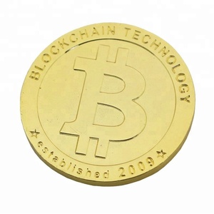 Personnalisé En Alliage De Zinc Métal Gravé Logo Laiton Plaqué Souvenir Souvenir Challenge <span class=keywords><strong>Bitcoin</strong></span> Pièce China - Product Image 1