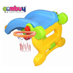 2in1 bonito crianças brinquedo de plástico cavalo de balanço de slides interior - Product Image 3