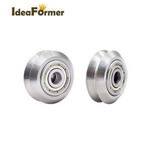 Parti per stampante 3d ruota di <span class=keywords><strong>plastica</strong></span> CNC POM MR105ZZ 625ZZ cuscinetto a fessura a V alesaggio passiva 5mm rotondi ingranaggio Perlin puleggia ruota - Product Image 4