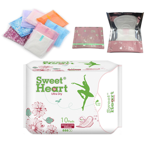 Cheap Wholesale Eco Friendly Sanitary <strong>Pads</strong> Lady, Multi Styles 2 <strong>Winged</strong> Feel Free Women Sanitary Napkin with Wingless Panty Liner - Product Image 1