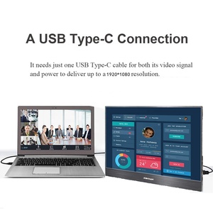 15,6" 1080P <span class=keywords><strong>pantalla</strong></span> táctil tipo-C monitor portátil IPS HDR 5mm ultra slim para Mac/<span class=keywords><strong>PC</strong></span> /teléfono inteligente/PS4 Pro/XBOXONE - Product Image 4