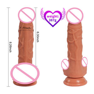 Adulte <span class=keywords><strong>Sex</strong></span> Toy Produit Double Couche Épaisseur Médical Silicone Liquide Réaliste Grand Pénis Gode Avec <span class=keywords><strong>Fort</strong></span> Sucker pour Femme - Product Image 2