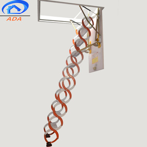 Elegante acero al carbono retráctil ático <span class=keywords><strong>escalera</strong></span> - Product Image 2