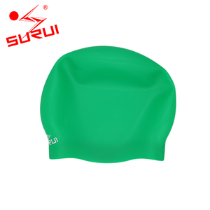 Logo personnalisé De Mode En Silicone <span class=keywords><strong>Blanc</strong></span> Imprimé Drôle Silicone <span class=keywords><strong>Bonnet</strong></span> De Bain - Product Image 2
