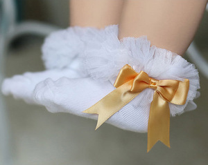 Maglia del merletto dei calzini corti Calzini Del Bambino Delle Ragazze <span class=keywords><strong>Con</strong></span> Legame di Arco Del Merletto Dell'increspatura Della Principessa Del Cotone Calzino - Product Image 5