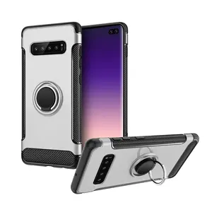 2019 New Design Shockproof Impact 보호 대 한 Samsung Galaxy S10 Plus (eiffel tower) 자기 차 링 Phone Case