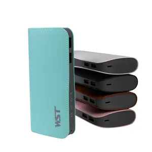 Meilleur fabricant en cuir multicolore visage Universel USB 13000 mAh portable banque de puissance de chargeur mobile
