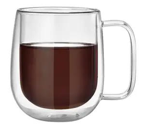 Tazas vasos de vidrio de doble pared taza de café