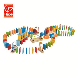 Nouvelle arrivée en gros enfants construisent le domino piste en bois de <span class=keywords><strong>marque</strong></span> en bois domino - Product Image 4