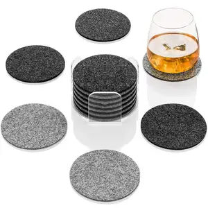 Custom Absorbent Felt Coasters With Double Holder And Unique Phone Coaster