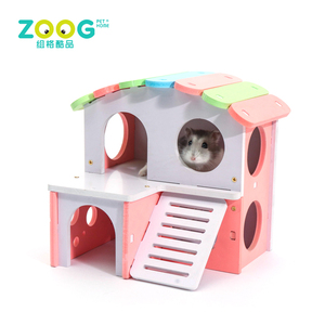 Precio barato <span class=keywords><strong>de</strong></span> la buena calidad 2 historia mini colorido hámster casa - Product Image 2