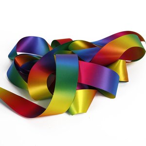 Dégradé <span class=keywords><strong>Pastel</strong></span> arc-en-ciel 1.5 pouces 38mm rubans ombré SGS ruban personnalisé imprimé personnalisé - Product Image 1