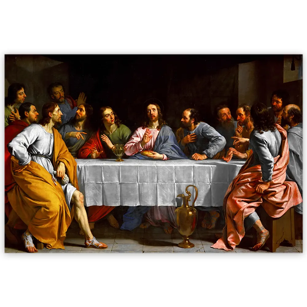 الفنان الشهير الفني فندق ديكور يسوع العشاء الأخير 3d عدسي صورة