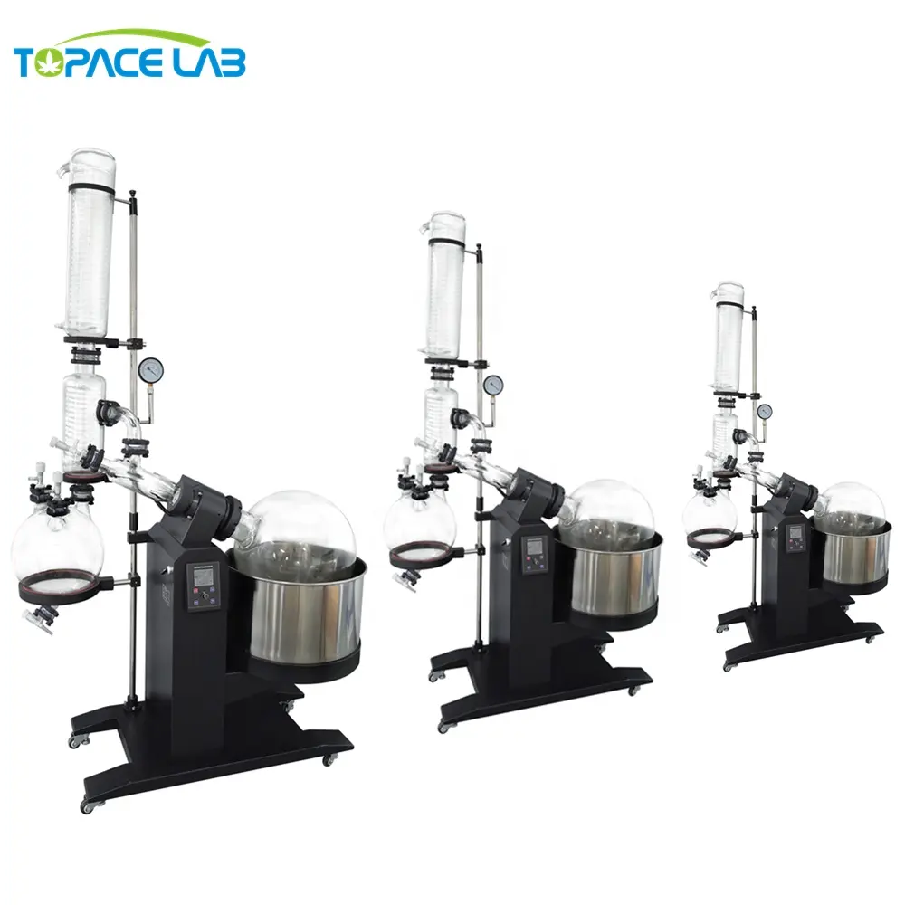 Topacelab Turnkey 20L/50L Chemical Rotovap System New Rotary Evaporator Equipment 5L Chiller Vacuum Pump Distillation Chemists