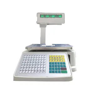 Электронные Вычислительные весы 15/30 кг, кассовый аппарат, весы для печати этикеток и штрих-кодов, весы для этикеток с полюсным дисплеем