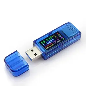Оптовые продажи цифровой амперметр постоянного тока вольтметр-Новинка AT34 3,0 цветной жк цифровой USB-тестер заряда вольтметр постоянного тока измеритель напряжения амперметр мультиметр детектор батареи