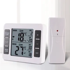Intérieur extérieur limite d'alarme sans fil rétro-éclairage remoter max min thermomètre Accrocher