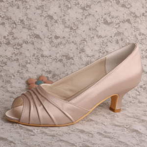 (22 Colors)Off Ivory White <strong>Women</strong> Low Heels Autumn <strong>Pumps</strong> - Product Image 5