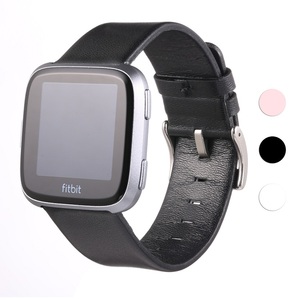 Pour <span class=keywords><strong>Fitbit</strong></span> Versa Bandes Classique En Cuir Véritable <span class=keywords><strong>Bracelet</strong></span> Remplacement Accessoires Fitness Sangle pour Versa Femmes Hommes - Product Image 1