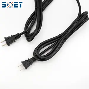 Approval Black Multi Socket AC Power Electric Cable Refrigerator Extension Cord With 2 Pin Power Plug