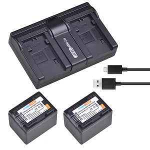 batterie chargeur bp Suppliers-2X 3000mAh BP-727 BP727 BP 727 Li-ion Batterie et Chargeur Rapide pour Canon BP-709,BP-718,BP-727,CG-700,VIXIA HF M50,M51,M52,M560