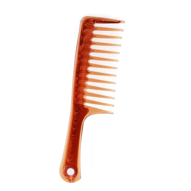 Xinlinda marca ambra plastica di colore dei capelli pettine diradamento hotel pettine