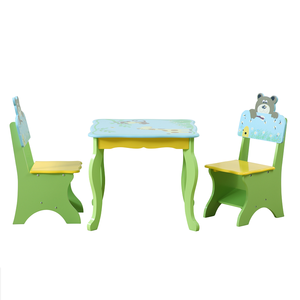 Table <span class=keywords><strong>d</strong></span>'école en bois pour enfants, chaise, meubles féerique - Product Image 3