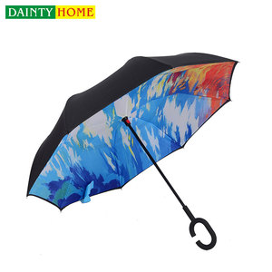 Encargo al por mayor plegable <span class=keywords><strong>de</strong></span> moda promocional invertida paraguas plegable - Product Image 4