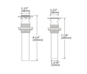 Venta caliente empuja Pop-Up bañera desbordamiento de desagüe de la ducha - Product Image 3
