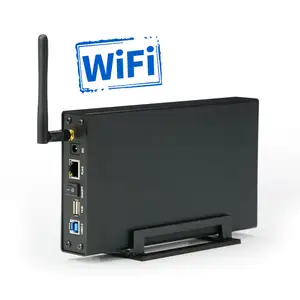 Kimax 무선 라우터 sata 하드 디스크 드라이브 케이스 3.0 3.5 이더넷 wifi hdd 인클로저