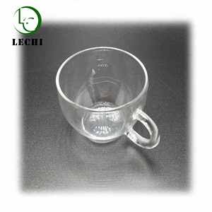 100 ML heat resistant glass small capacity mug tea cup with handle - Product Image 3
