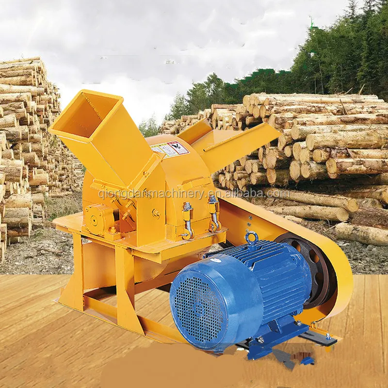 sawdust wood crusher used for the big trees and wood logs wood chopping/chipping machine