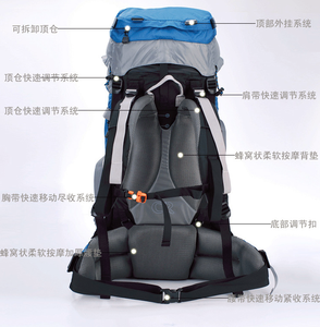 Portátil plegable mochila <span class=keywords><strong>de</strong></span> senderismo gran <span class=keywords><strong>Camping</strong></span> bolsa <span class=keywords><strong>de</strong></span> mochila - Product Image 5