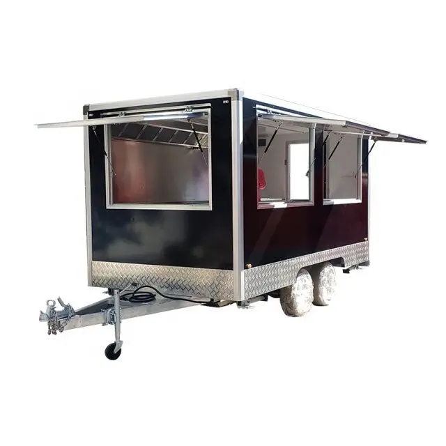 CST390 Factory Made Low Price Popular Mobile Fast Food Trailer mobile canteen trucks for sale food van