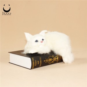 Simulazione realistica gatto peluche morbido farcito giocattolo bambola fotografia puntelli esemplare gatto <span class=keywords><strong>TV</strong></span> gatto decorativo - Product Image 1