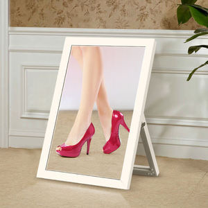 Wholesale Custom Wood Frame Foldable <strong>Tabletop</strong> Makeup <strong>Mirror</strong> Freestanding Desktop Vanity <strong>Mirror</strong> for Hotel B&amp;B Engineering Project - Product Image 1