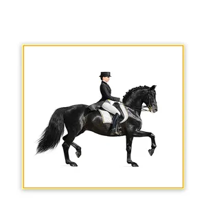 Opera d'arte stampata classica articoli per la casa wall art canvas man on horse painting - Product Image 1