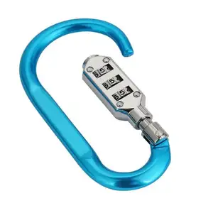 Outdoor Luggage Security Carabiner Lock Snap Hook With Password